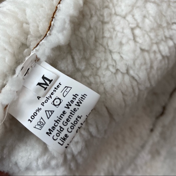 Chataeuamour Sz Medium faux suede leather sherpa women's sleeveless vest New - Picture 3 of 10